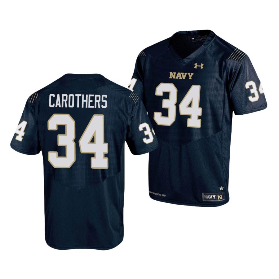 navy midshipmen jamale carothers navy replica men's jersey