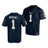 navy midshipmen john marshall navy replica men's jersey