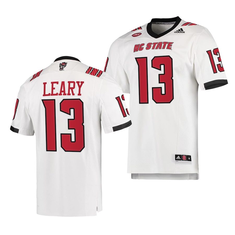 nc state wolfpack devin leary white college football jersey