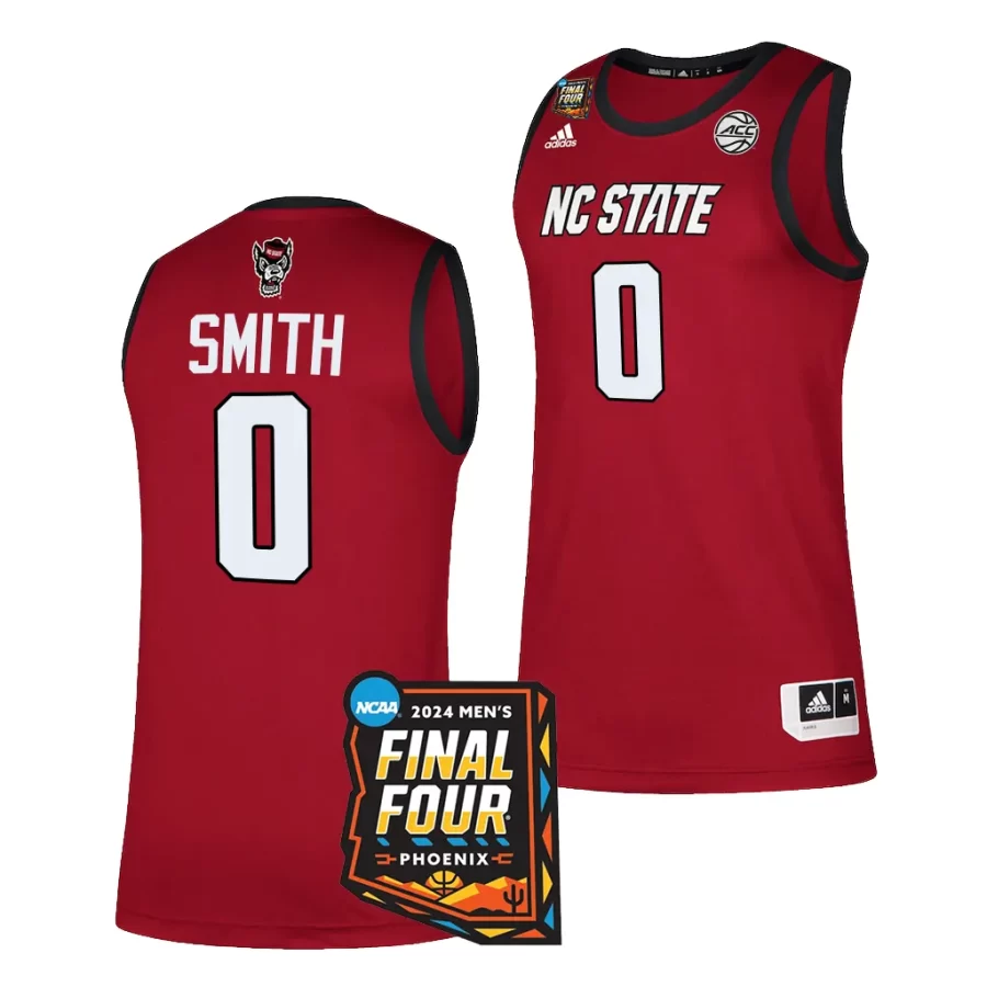 nc state wolfpack dj horne 2024 ncaa march madness final four mens basketball red jersey