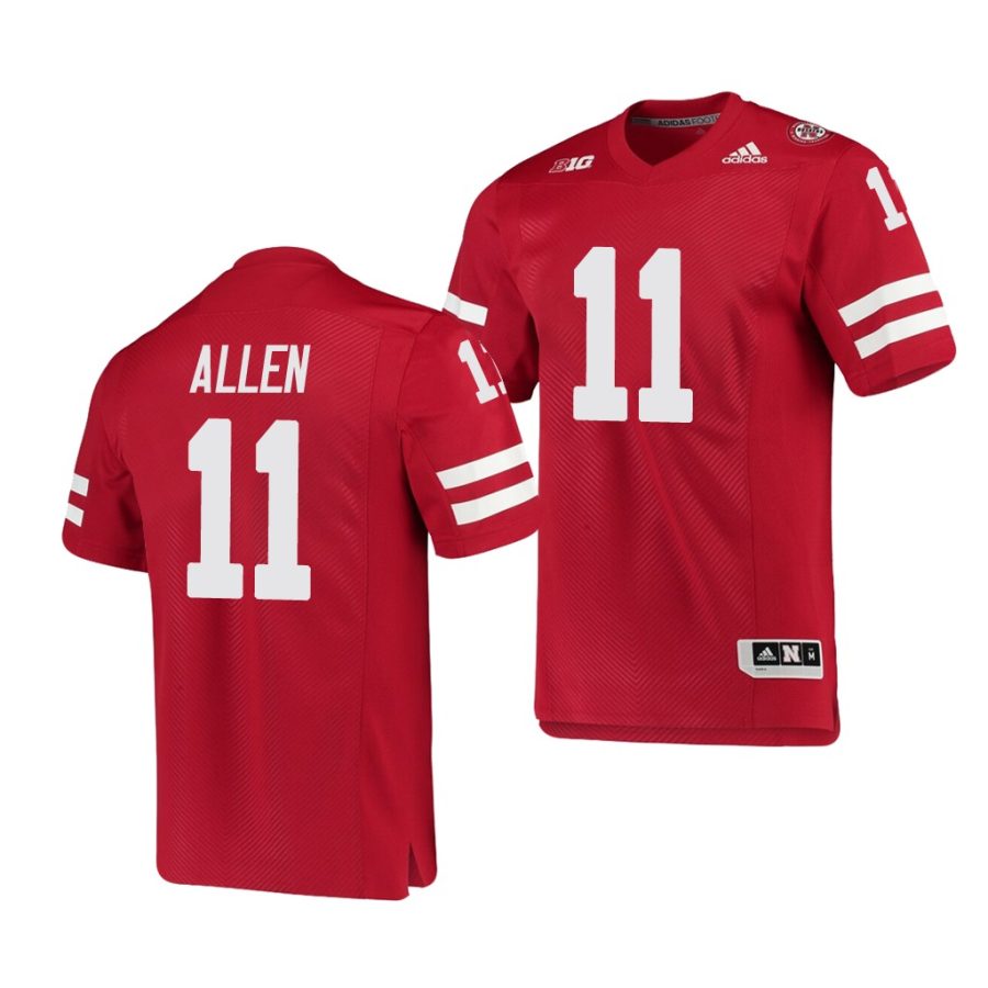 nebraska cornhuskers austin allen scarlet college football men's jersey