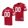 nebraska cornhuskers custom scarlet college football men's jersey