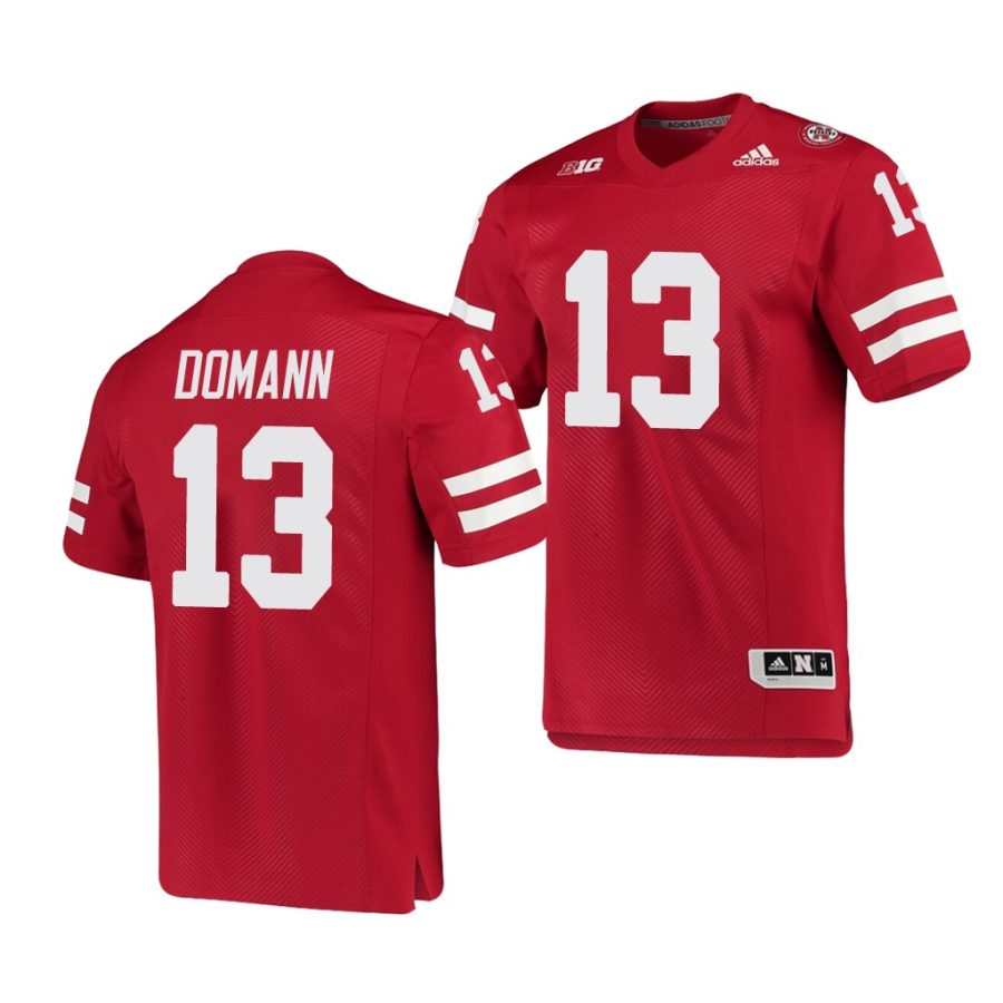 nebraska cornhuskers jojo domann scarlet college football men's jersey