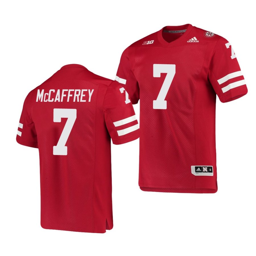 nebraska cornhuskers luke mccaffrey scarlet college football men's jersey