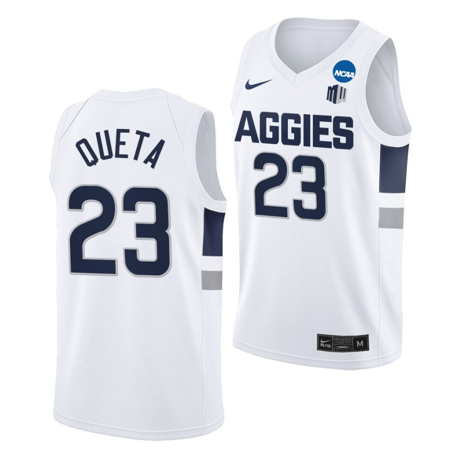 neemias queta white 2021 nba draft utah state aggies jersey