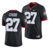 nick chubb black college football men's jersey