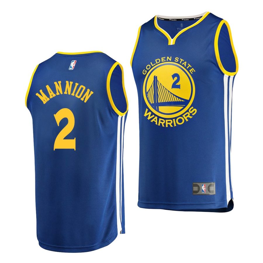 nico mannion warriors replica icon 2020 nba draft 2020 21 royal jersey