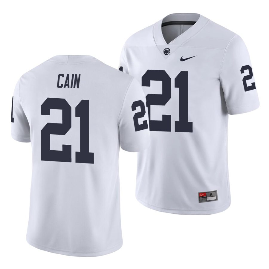 noah cain white college football men's jersey