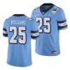 north carolina tar heels javonte williams carolina blue 2021 orange bowl game jersey