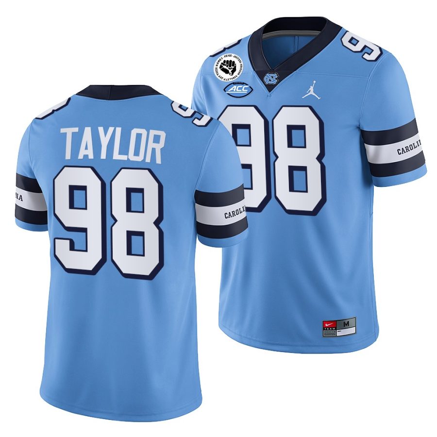 north carolina tar heels lawrence taylor blue college football alumni jersey