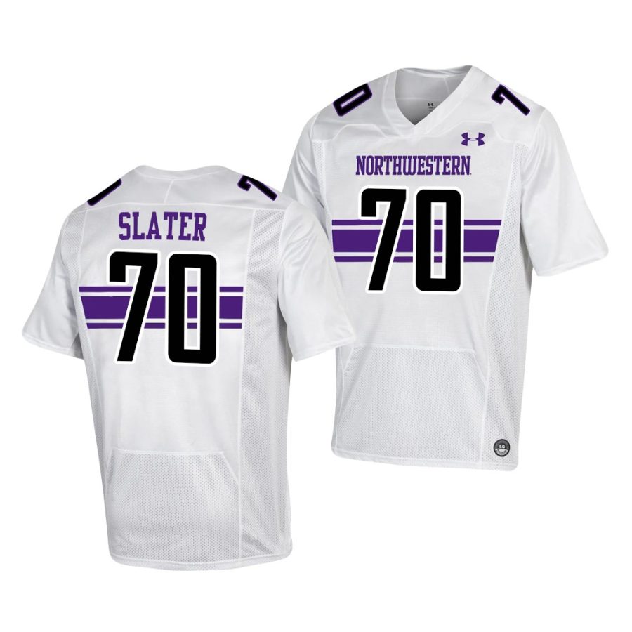 northwestern wildcats rashawn slater white replica college football jersey