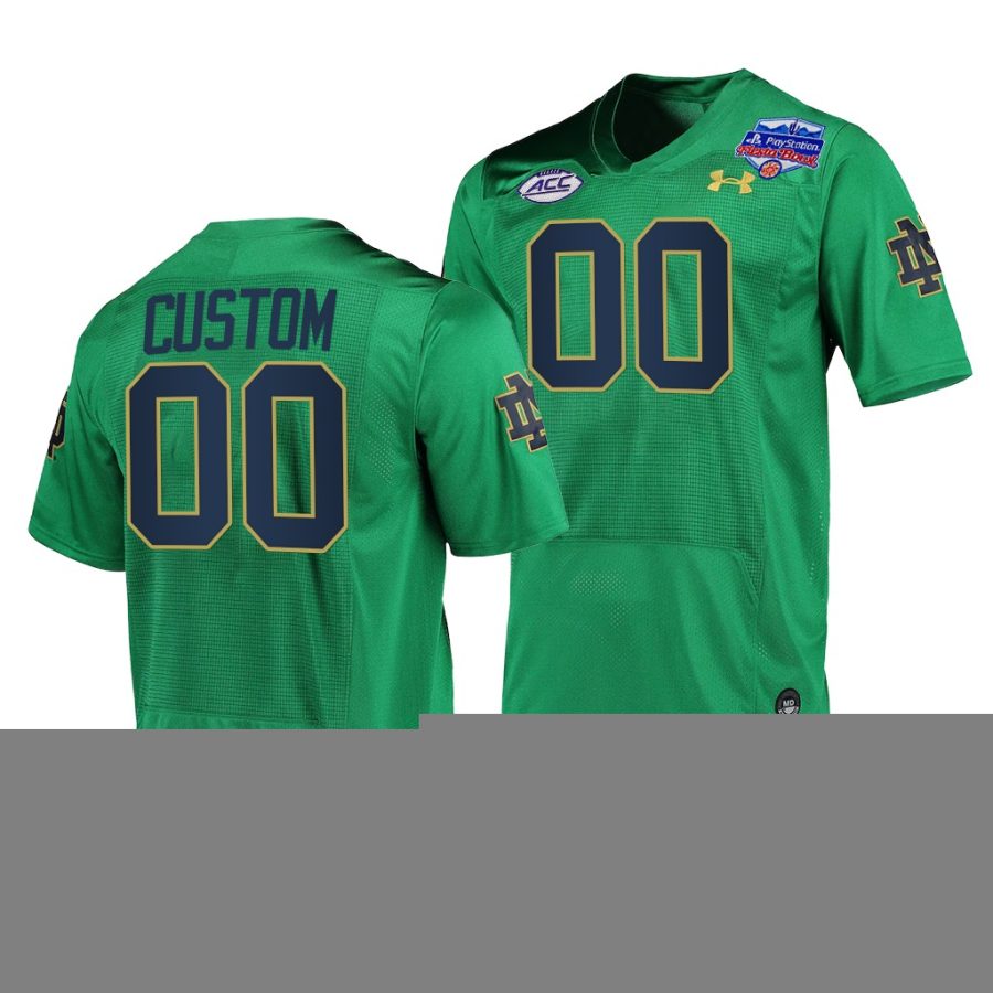 notre dame fighting irish custom green 2022 fiesta bowl shamrock series jersey