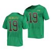 notre dame fighting irish justin ademilola green college football men's jersey