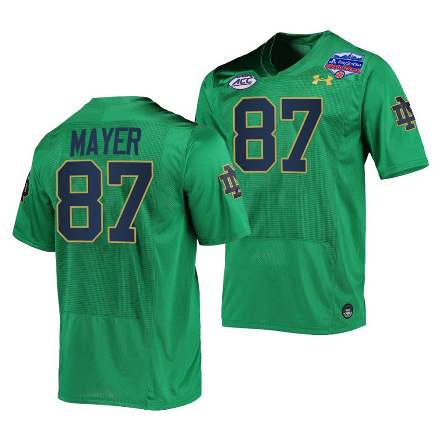 notre dame fighting irish michael mayer green 2022 fiesta bowl shamrock series jersey