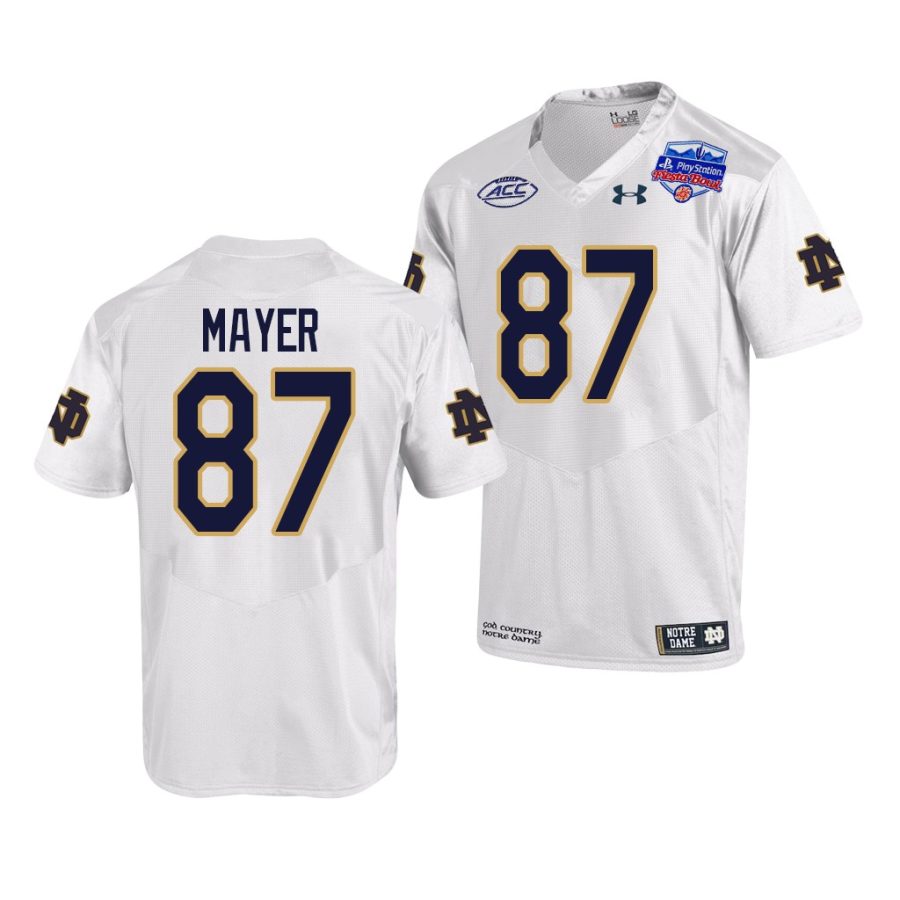 notre dame fighting irish michael mayer white 2022 fiesta bowl college football playoff jersey