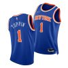 obi toppin knicks icon edition 75th anniversary 2021 22 blue jersey