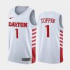 obi toppin white college basketball men's jersey