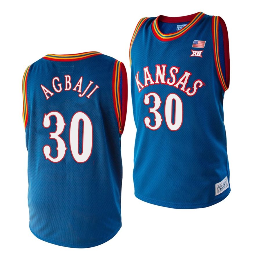 ochai agbaji royal college basketball men's jersey