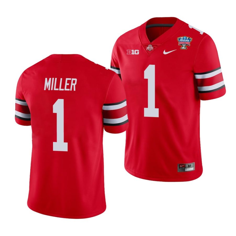 ohio state buckeyes braxton miller scarlet 2021 sugar bowl college football jersey