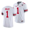 ohio state buckeyes braxton miller white 2021 sugar bowl college football jersey