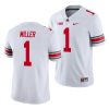 ohio state buckeyes braxton miller white college football men's jersey