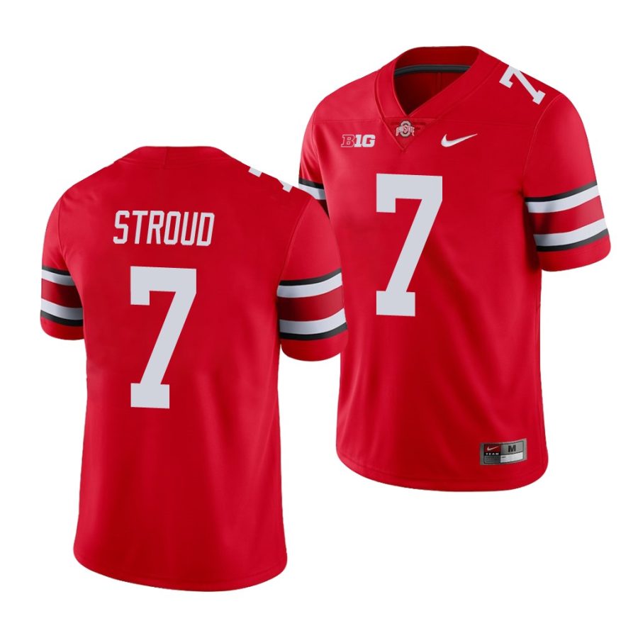 ohio state buckeyes c.j. stroud scarlet game men's jersey