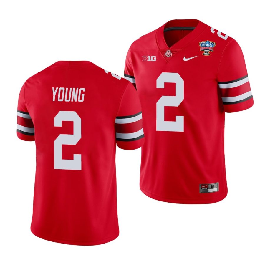 ohio state buckeyes chase young scarlet 2021 sugar bowl college football jersey