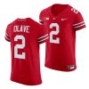 ohio state buckeyes chris olave all scarlet college football elite jersey