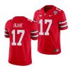 ohio state buckeyes chris olave scarlet 2021 sugar bowl college football jersey