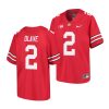 ohio state buckeyes chris olave scarlet college football youth jersey