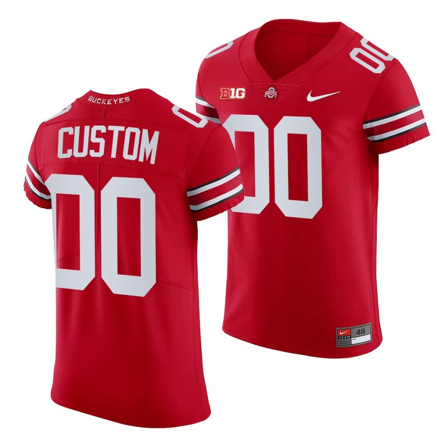 ohio state buckeyes custom all scarlet college football elite jersey