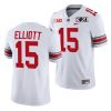 ohio state buckeyes ezekiel elliott white 2021 sugar bowl champions college football playoff college football playoff jersey 0