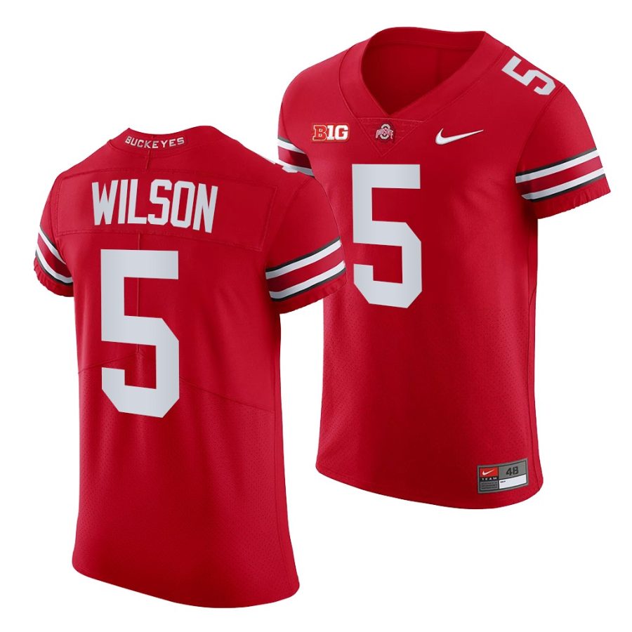 ohio state buckeyes garrett wilson all scarlet college football elite jersey