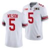 ohio state buckeyes garrett wilson white 2021 sugar bowl champions college football playoff college football playoff jersey 0