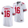 ohio state buckeyes j.t. barrett white 2021 sugar bowl college football jersey