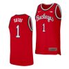 ohio state buckeyes jimmy sotos scarlet replica college basketball jersey