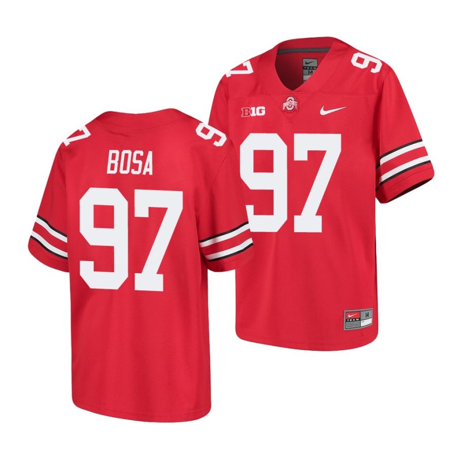 ohio state buckeyes joey bosa scarlet college football youth jersey