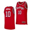 ohio state buckeyes justin ahrens scarlet replica college basketball jersey