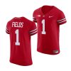 ohio state buckeyes justin fields scarlet college football men's jersey