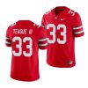 ohio state buckeyes master teague iii scarlet game men's jersey