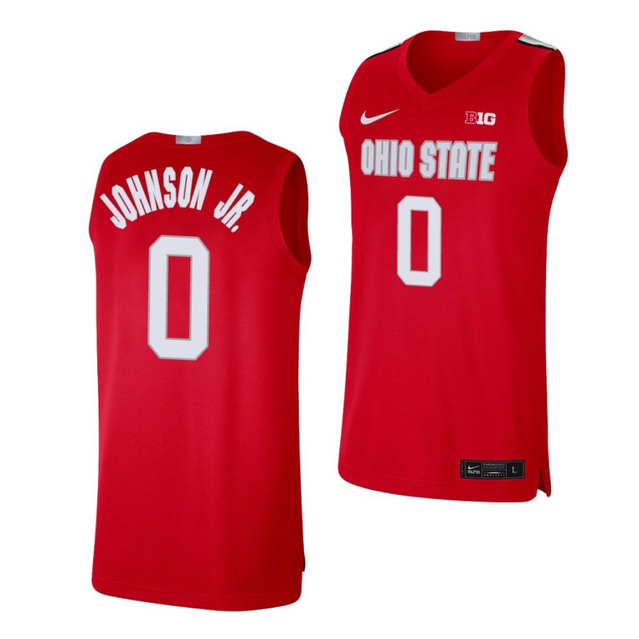 ohio state buckeyes meechie johnson jr. scarlet alumni limited basketball jersey