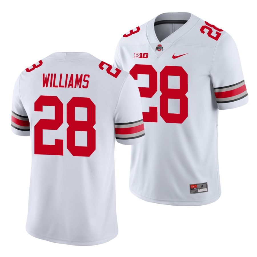 ohio state buckeyes miyan williams white game men's jersey