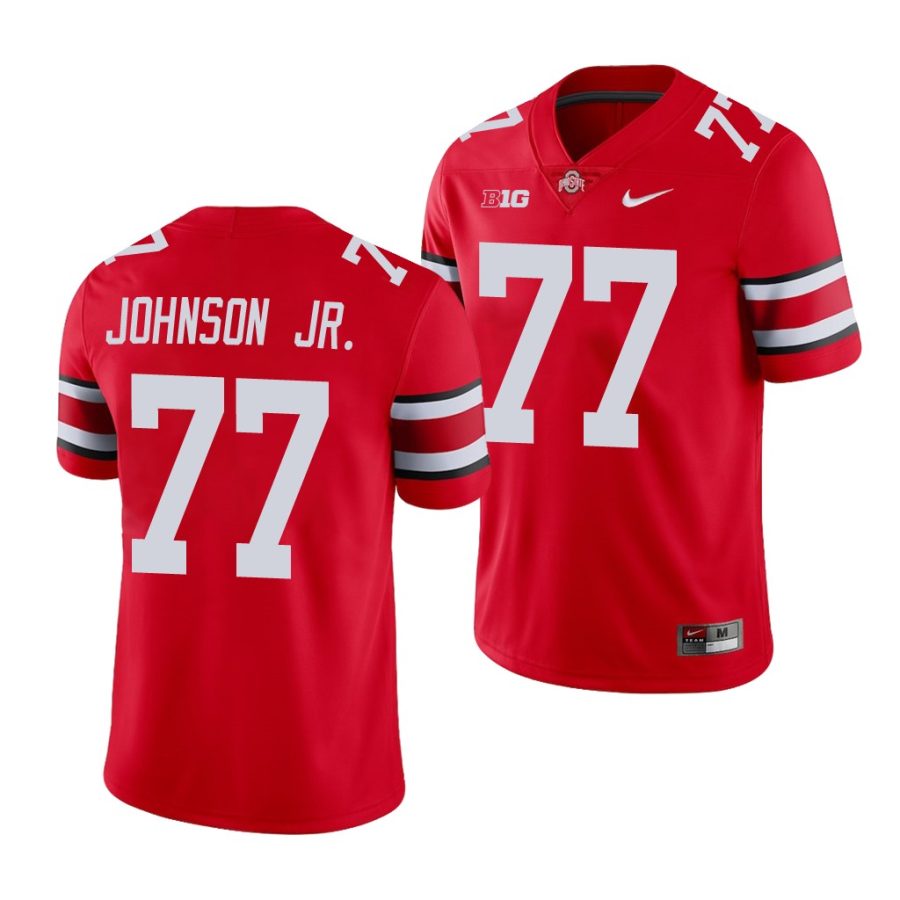 ohio state buckeyes paris johnson jr. scarlet game men's jersey