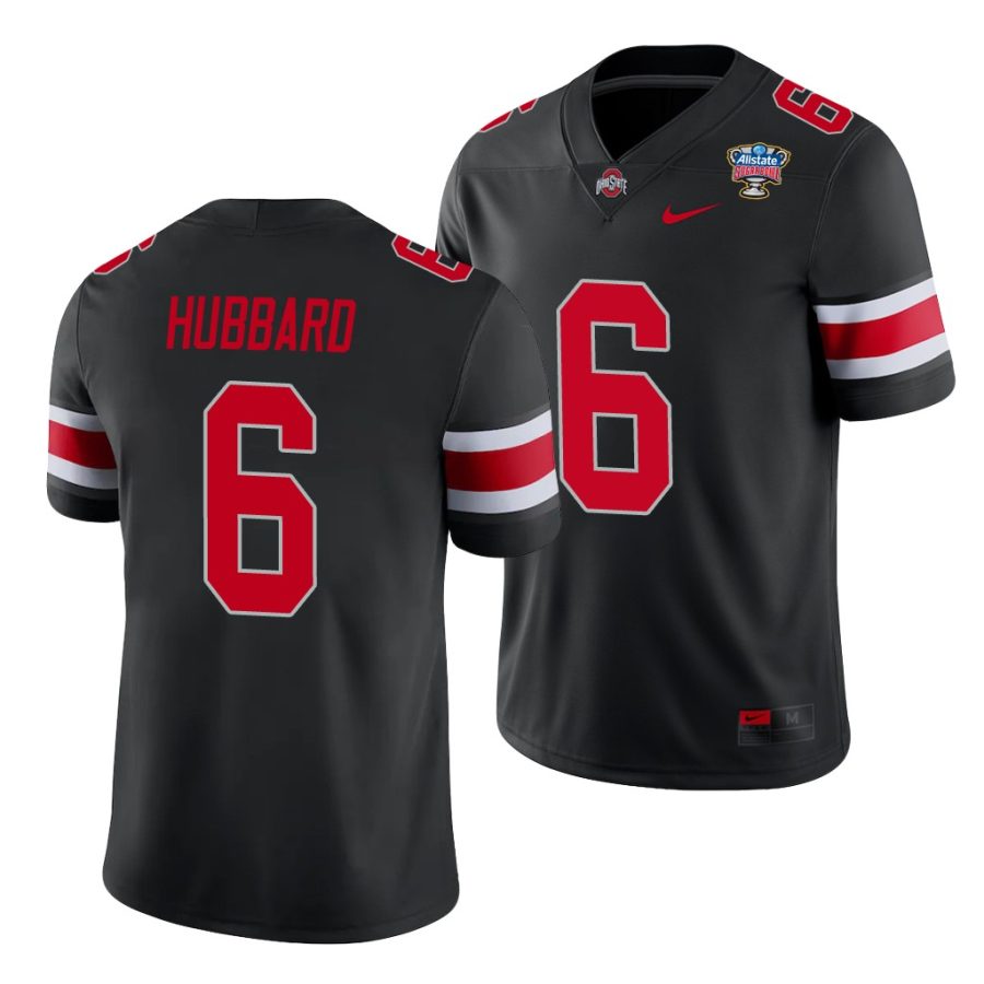 ohio state buckeyes sam hubbard black 2021 sugar bowl college football jersey