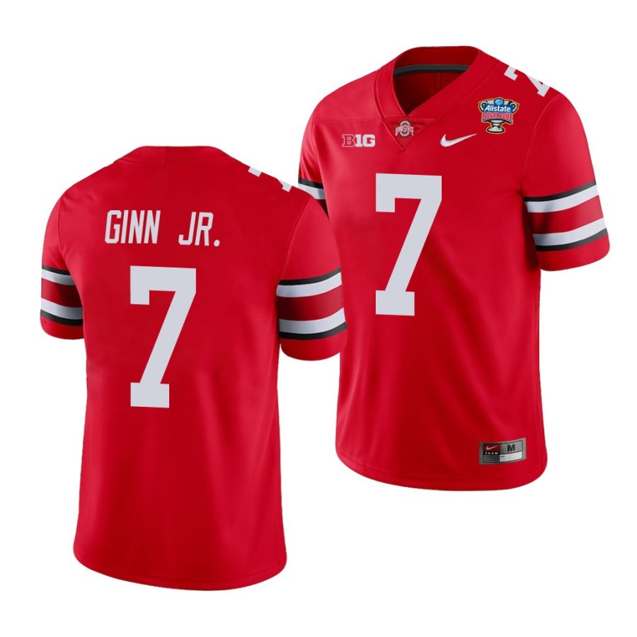 ohio state buckeyes ted ginn jr. scarlet 2021 sugar bowl college football jersey