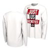 ohio state buckeyes white just us bench long sleeve men t shirt