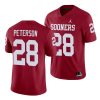 oklahoma sooners adrian peterson crimson alumni men's jersey