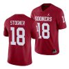 oklahoma sooners austin stogner crimson alumni men's jersey