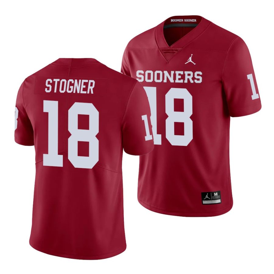 oklahoma sooners austin stogner crimson limited men's jersey