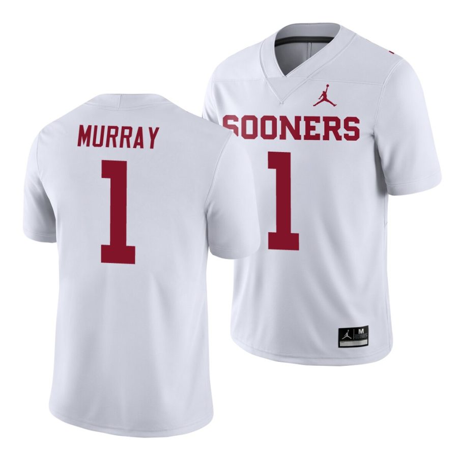 oklahoma sooners kyler murray white game men's jersey